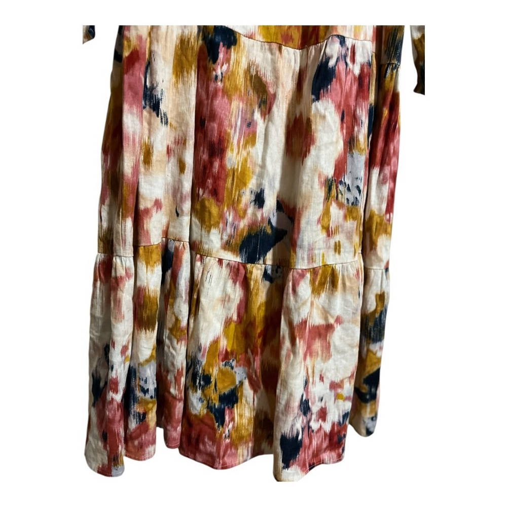 EUC DONNA MORGAN Multicolor Abstract Print Maxi Dress Women’s Size 12 - Picture 3 of 10